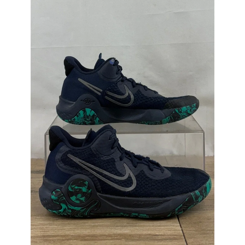 Nike KD Trey 5 IX Mens Basketball Shoes Navy Green CW3400 400 Size 8.5